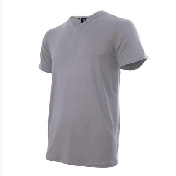 KING NEW YORK, V-NECK T-SHIRT , LIGHT GREY. - Picture 9 of 12